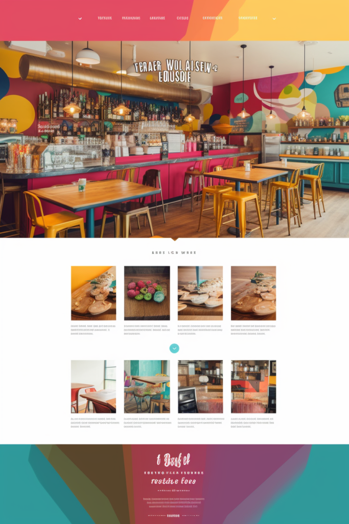 カフェのWebサイトの参考デザイン01