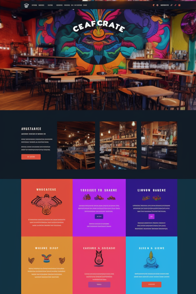 カフェのWebサイトの参考デザイン03
