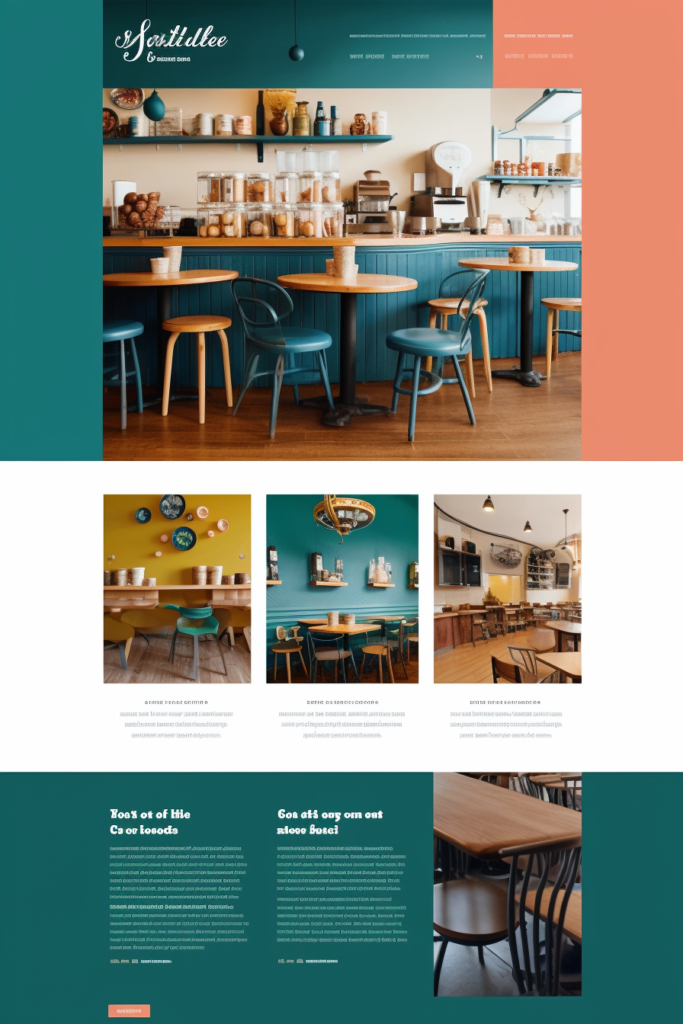 カフェのWebサイトの参考デザイン05