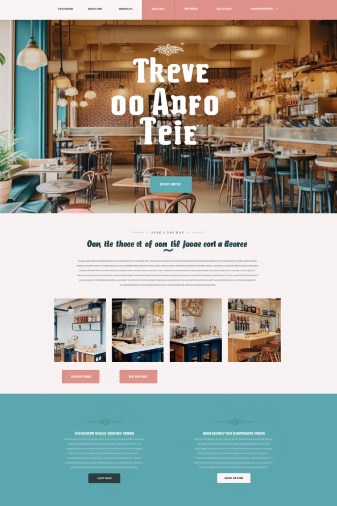 カフェのWebサイトの参考デザイン11