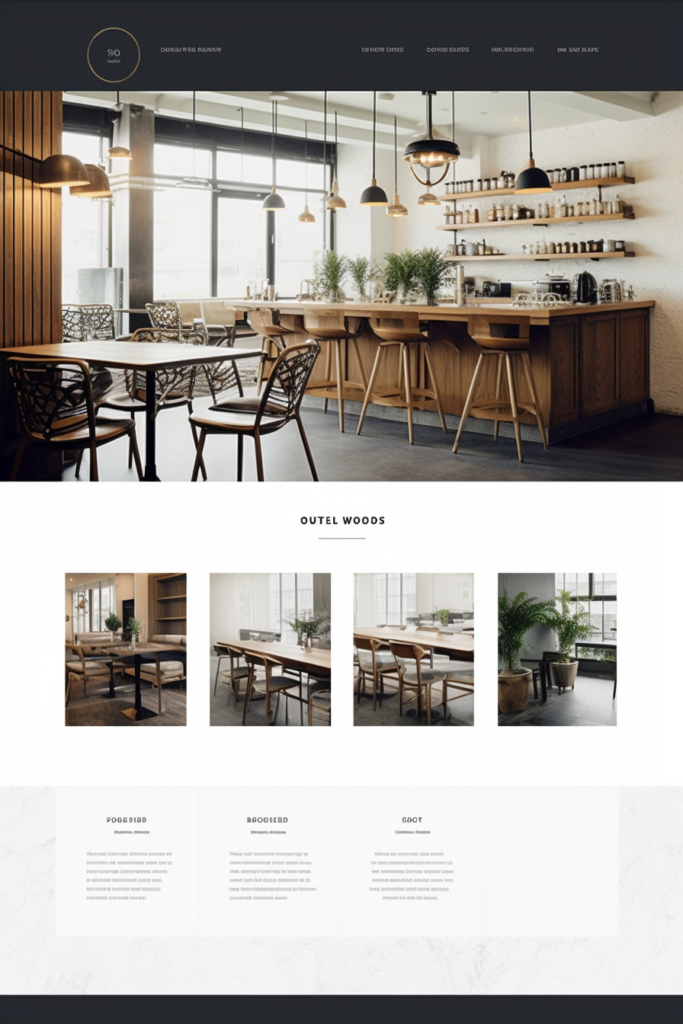 モダンで今風なカフェ向けのWebデザイン02